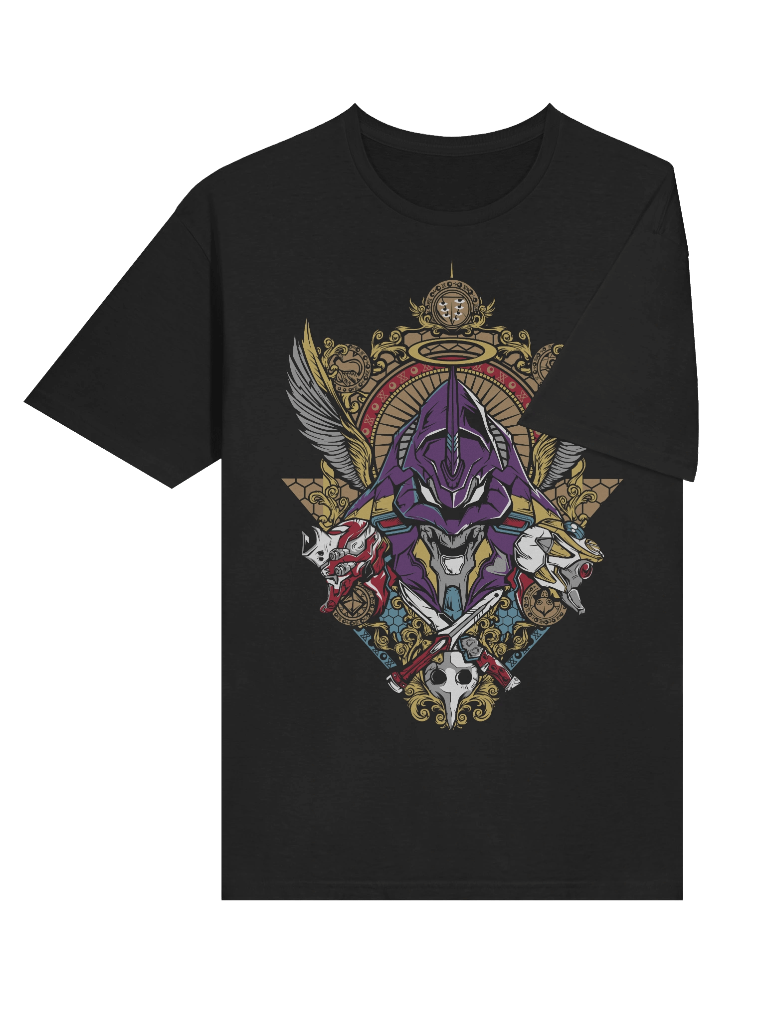 Neon Genesis Evangelion – EVA Unit-01 – Sanctified Berserker Crest – Gildan Softstyle T-Shirt product image (4)