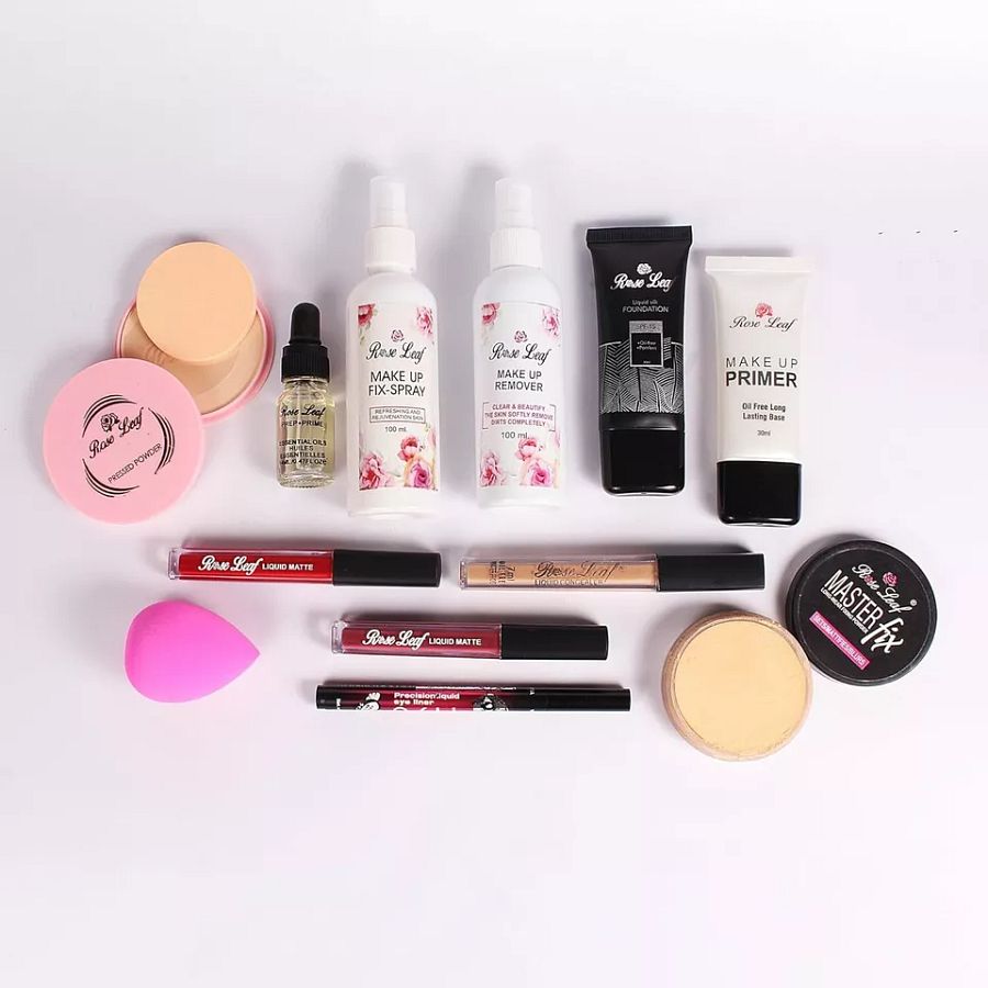 Make Combo Kit For Girls & Women - 12 in 1 Combo Pack Makeup remover Fixer Spray product image (3)