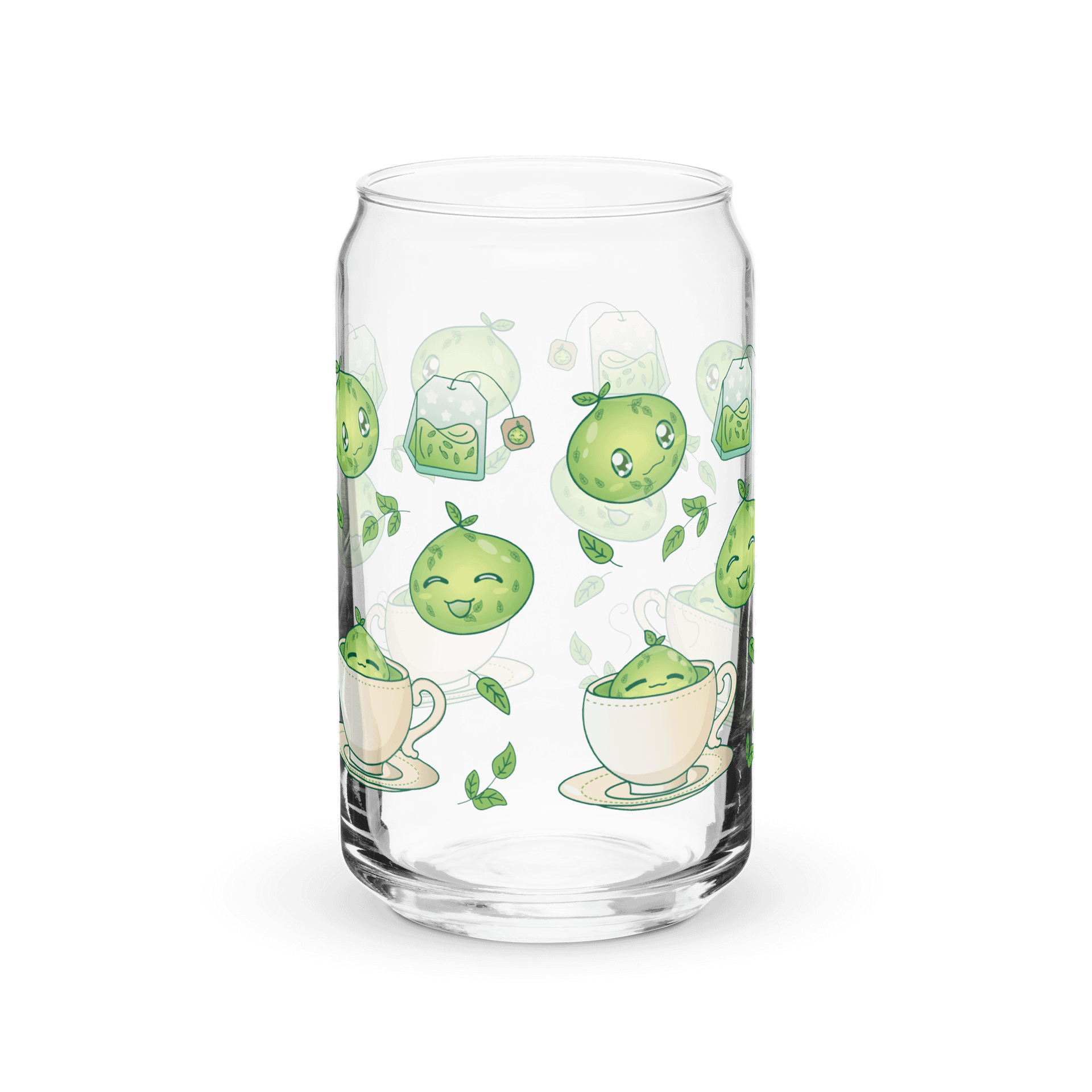 Green Tea Slime Can-Shaped Glass product image (1)