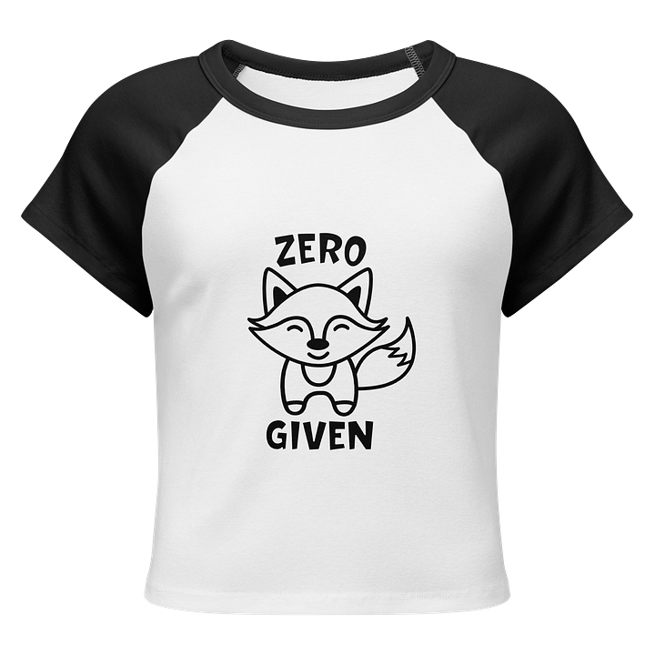 Retro Raglan Streetwear Baby Tee (Zero x Given) product image (1)