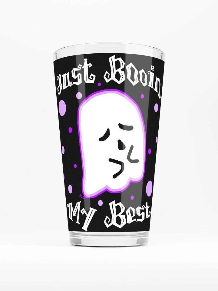 Just Booin My Best Pint Glass product image (1)