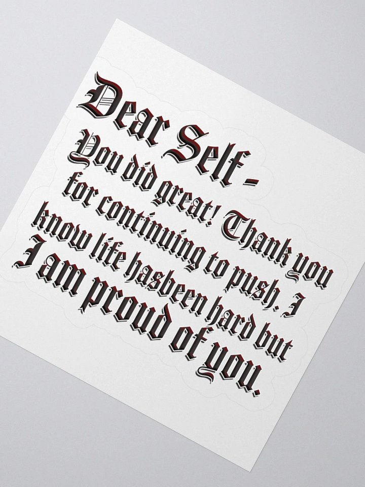 Positivity Dear Self - Sticker product image (8)