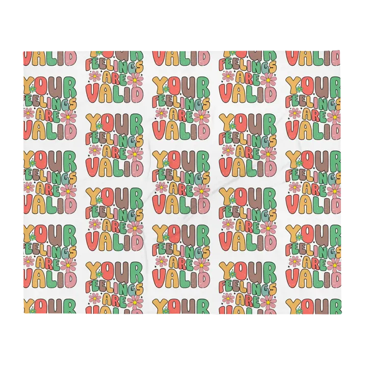 Your Feelings Are Valid Blanket product image (1)