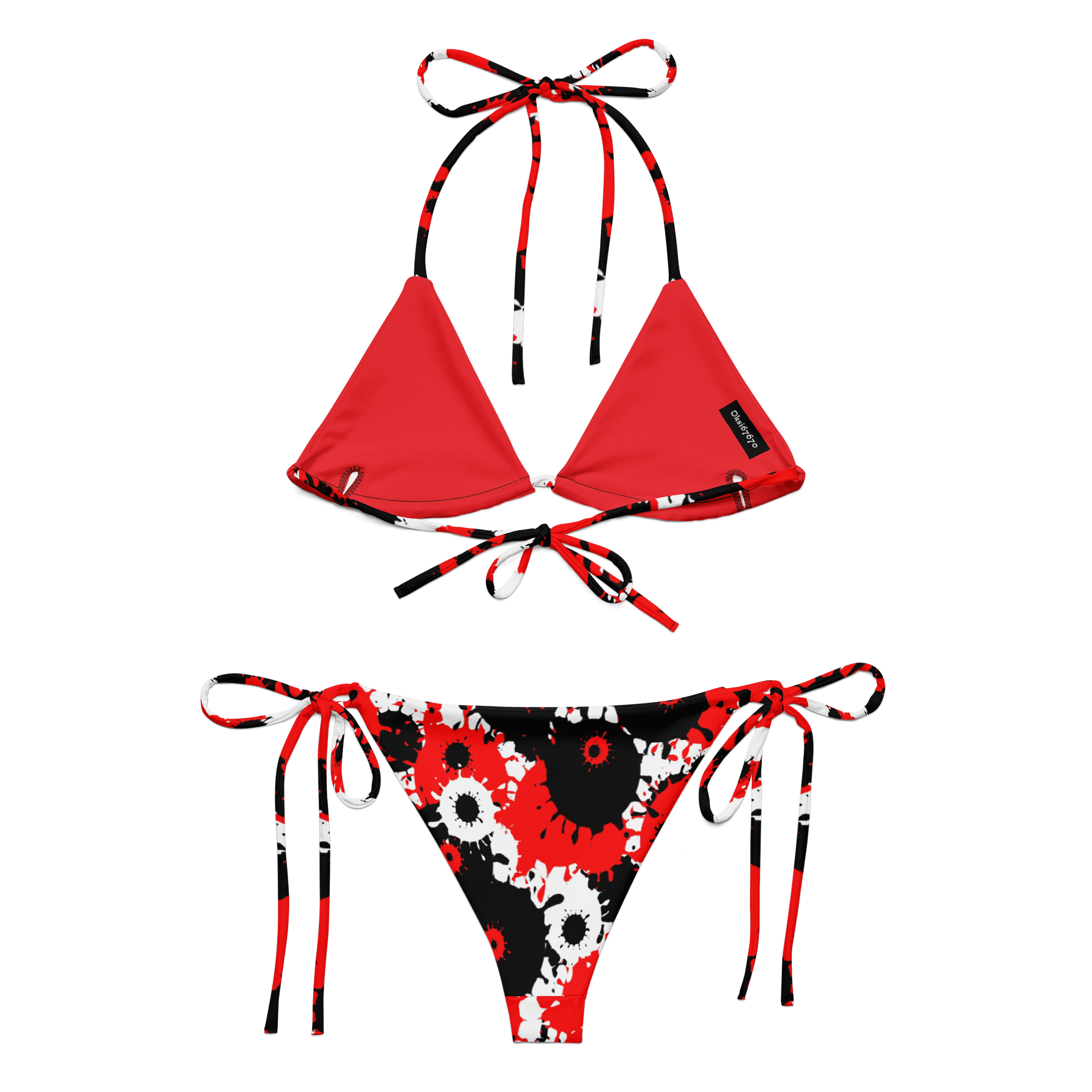 Splatter Sensation Recycled Bikini Set product image (2)