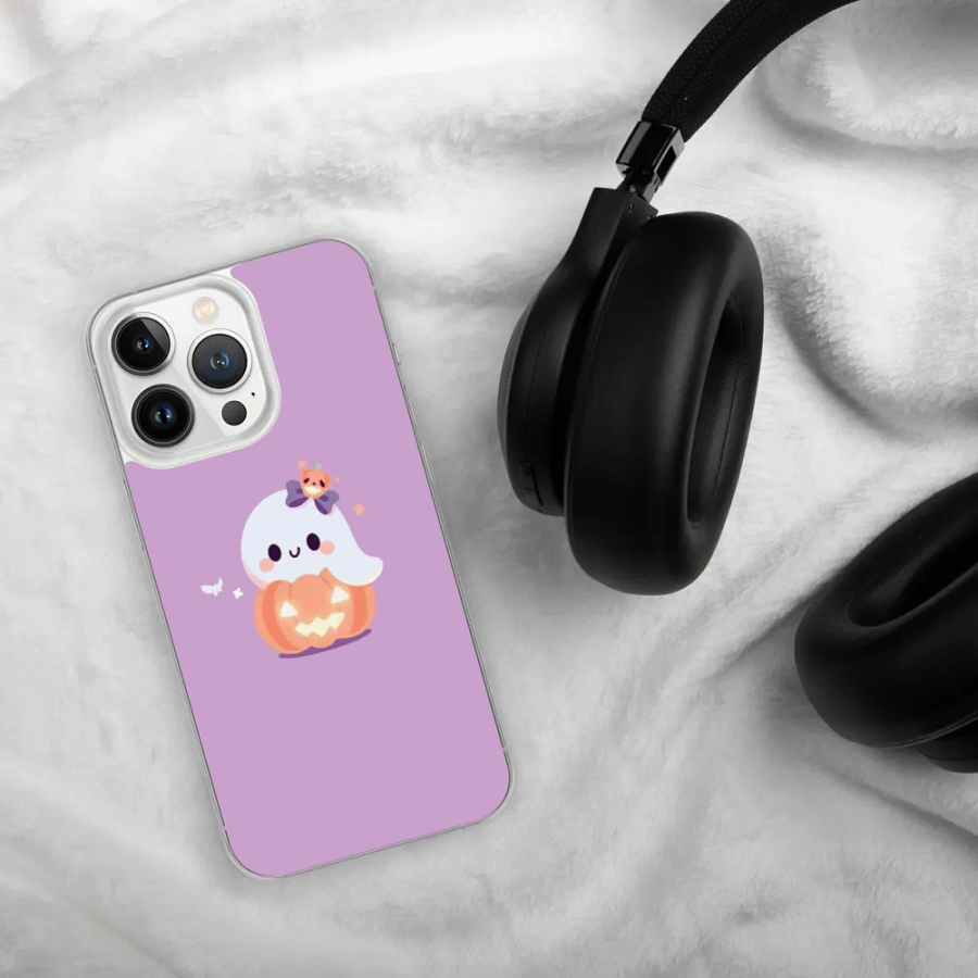 Spooky Pumpkin Ghost iPhone Case product image (30)