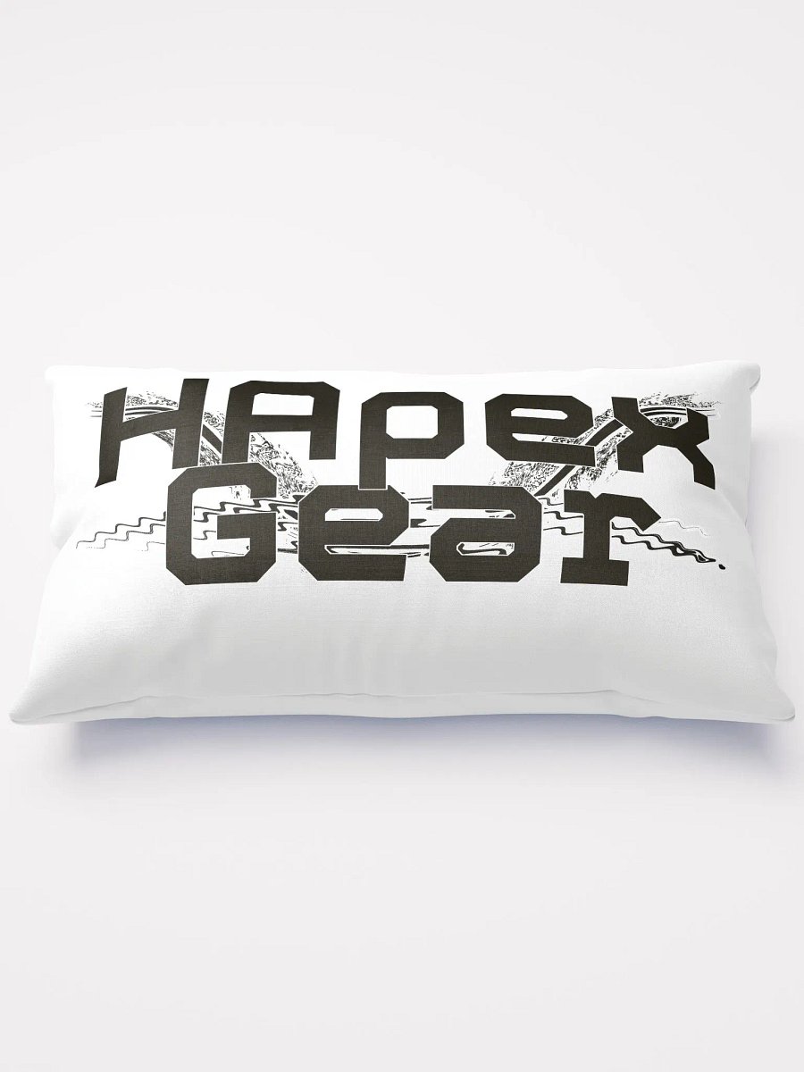 Basic Pillow - White - Black HApex Gear Black Logo product image (1)
