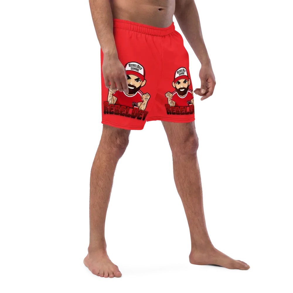 RebelDev red swim trunks product image (8)