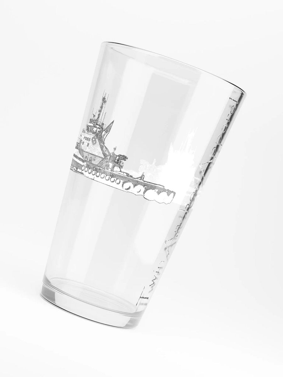 Foss Tugboat Sketch 16oz Pint Glass product image (6)