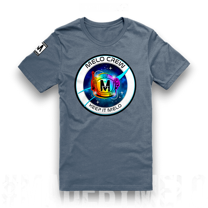 #MeloCrew Badge - Premium T-Shirt | #MadeByMELO product image (1)