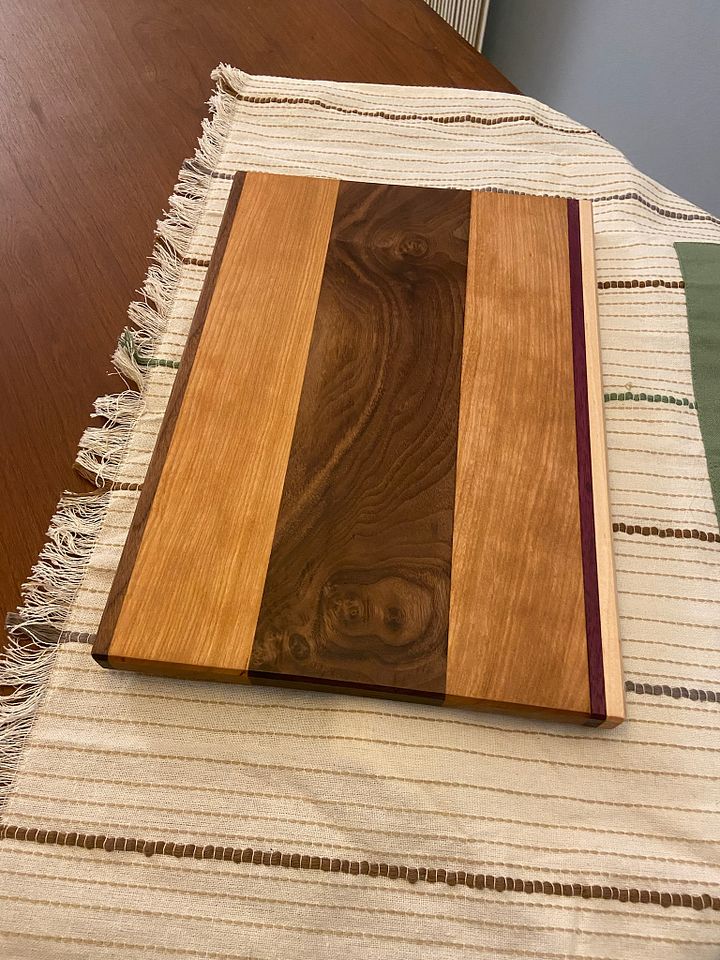Serving/Cutting Board: Walnut, Cherry, Maple, Purpleheart product image (2)
