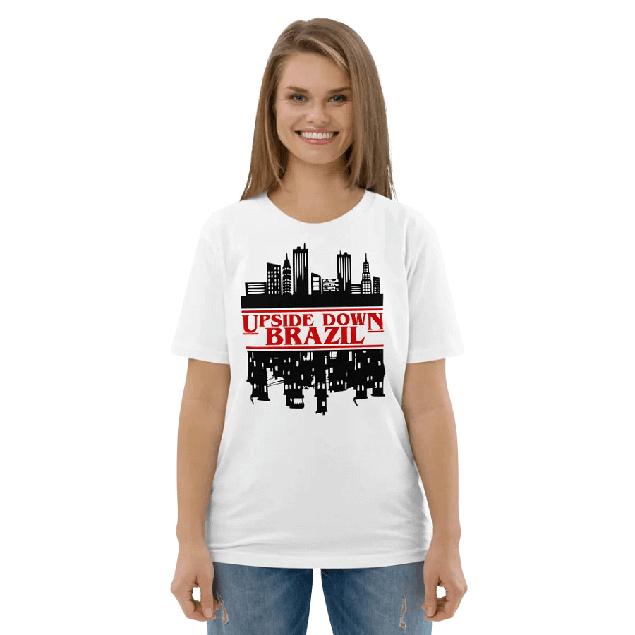 Upside down shirt brazil funny creative a third world country for sale for guys and women product image (5)