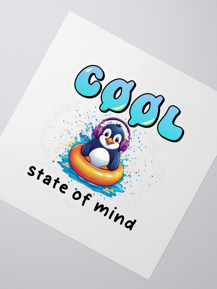 Cool Penguin Kiss Cut Stickers product image (2)