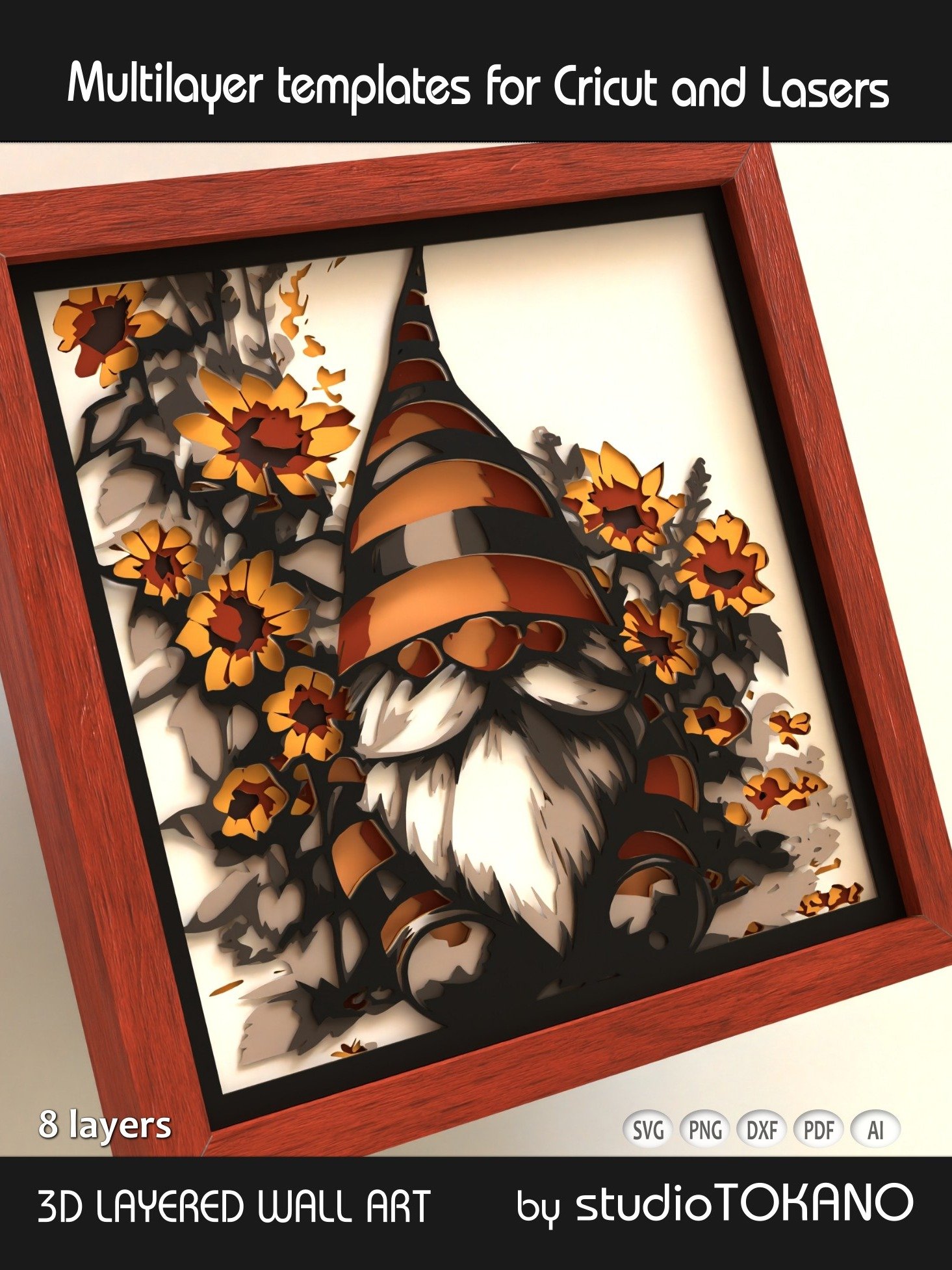 Gnome 3D layered Shadowbox product image (5)
