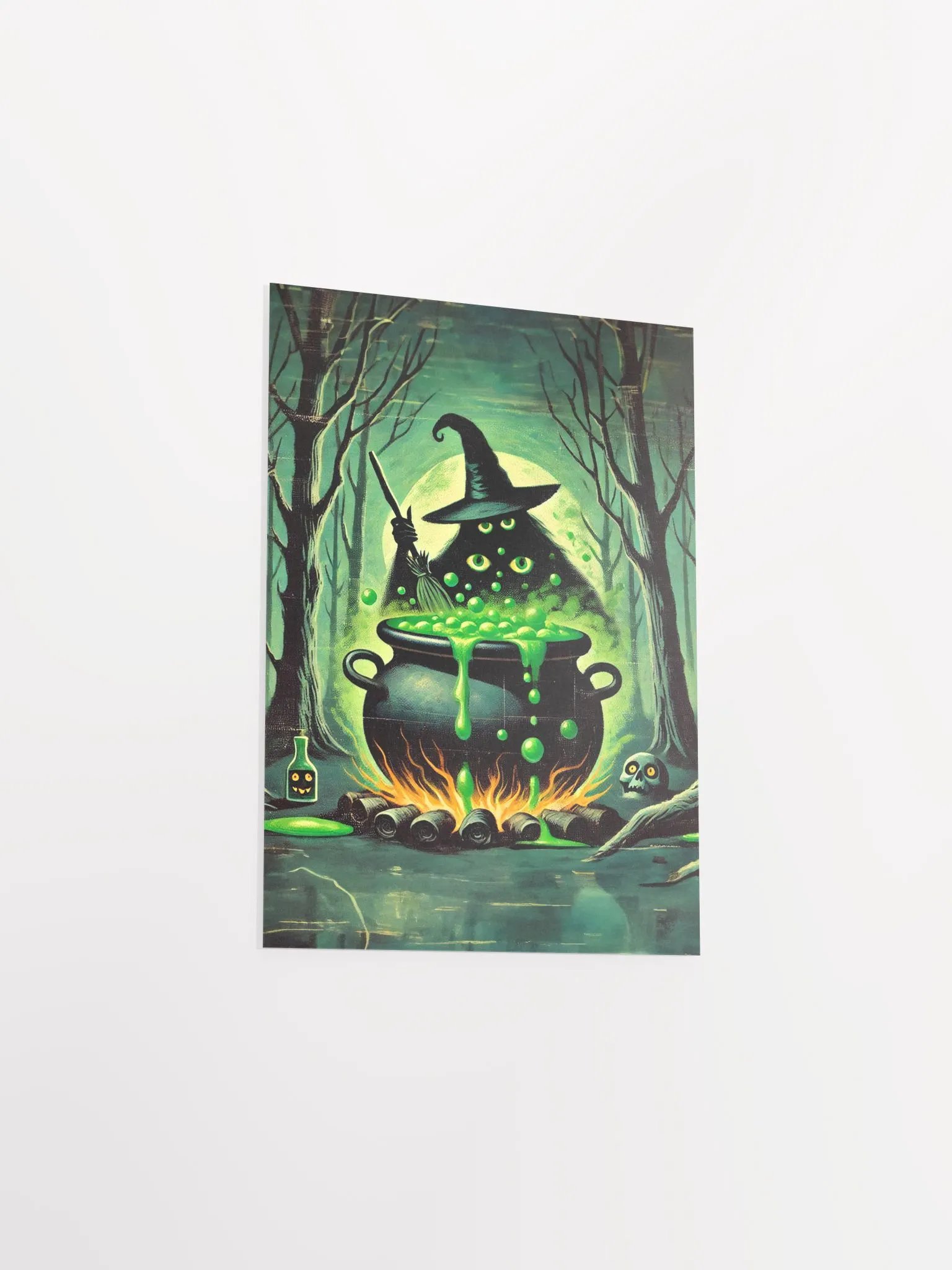 Cauldron Monster Stirring Witch's Brew Poster product image (19)