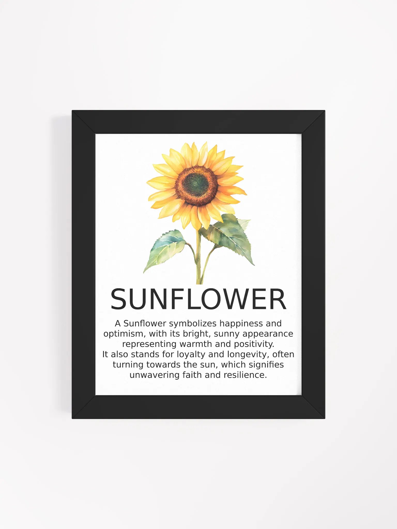Sunflower of Happiness Framed Poster product image (4)