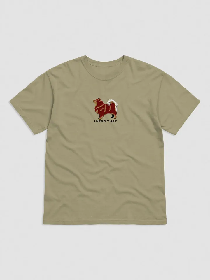 I Herd That T-Shirt(Embroidered) of a Finnish Lapphund(Red & Tan) product image (9)