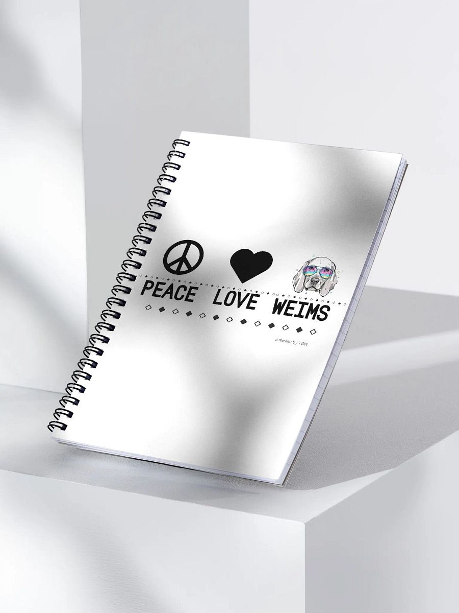 Peace Love Weims - Spiral Notebook product image (2)
