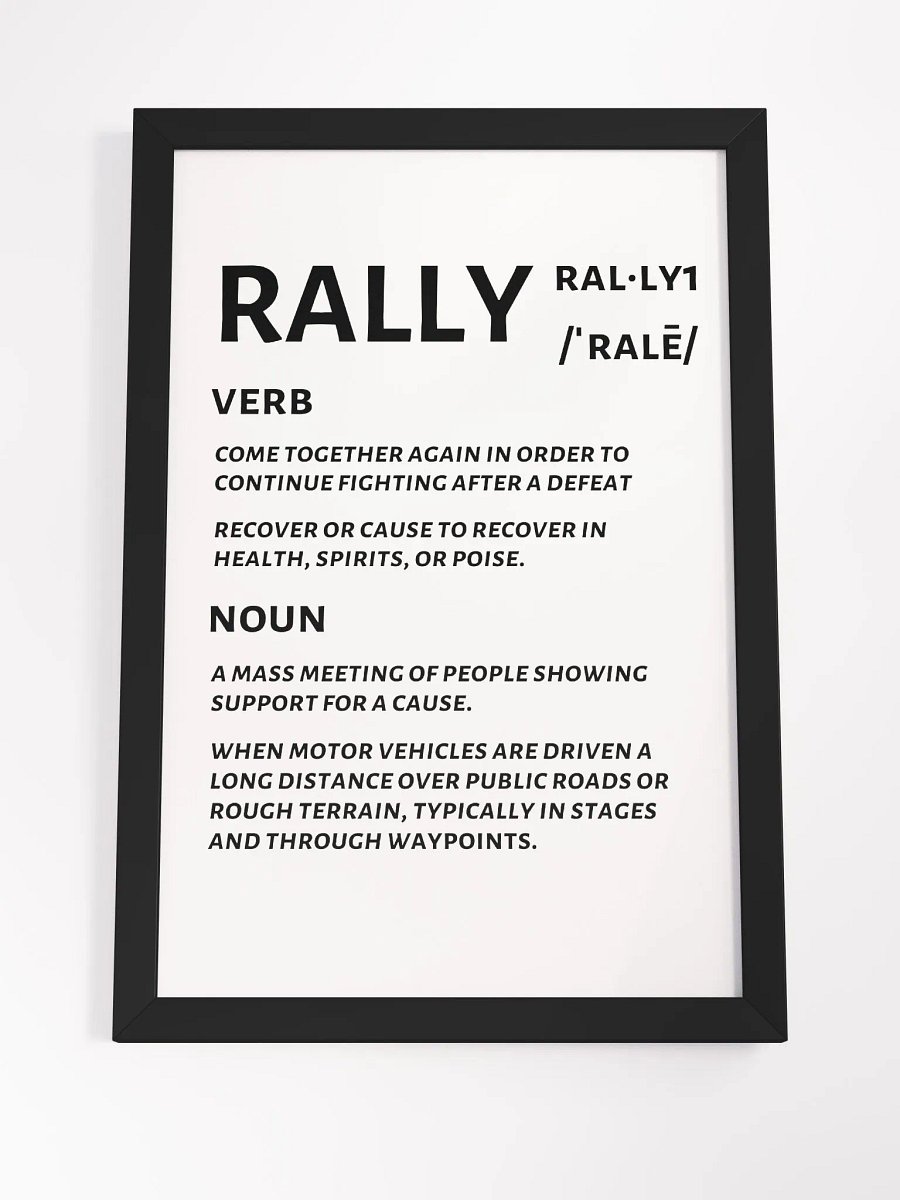 Rally Defined Print product image (7)