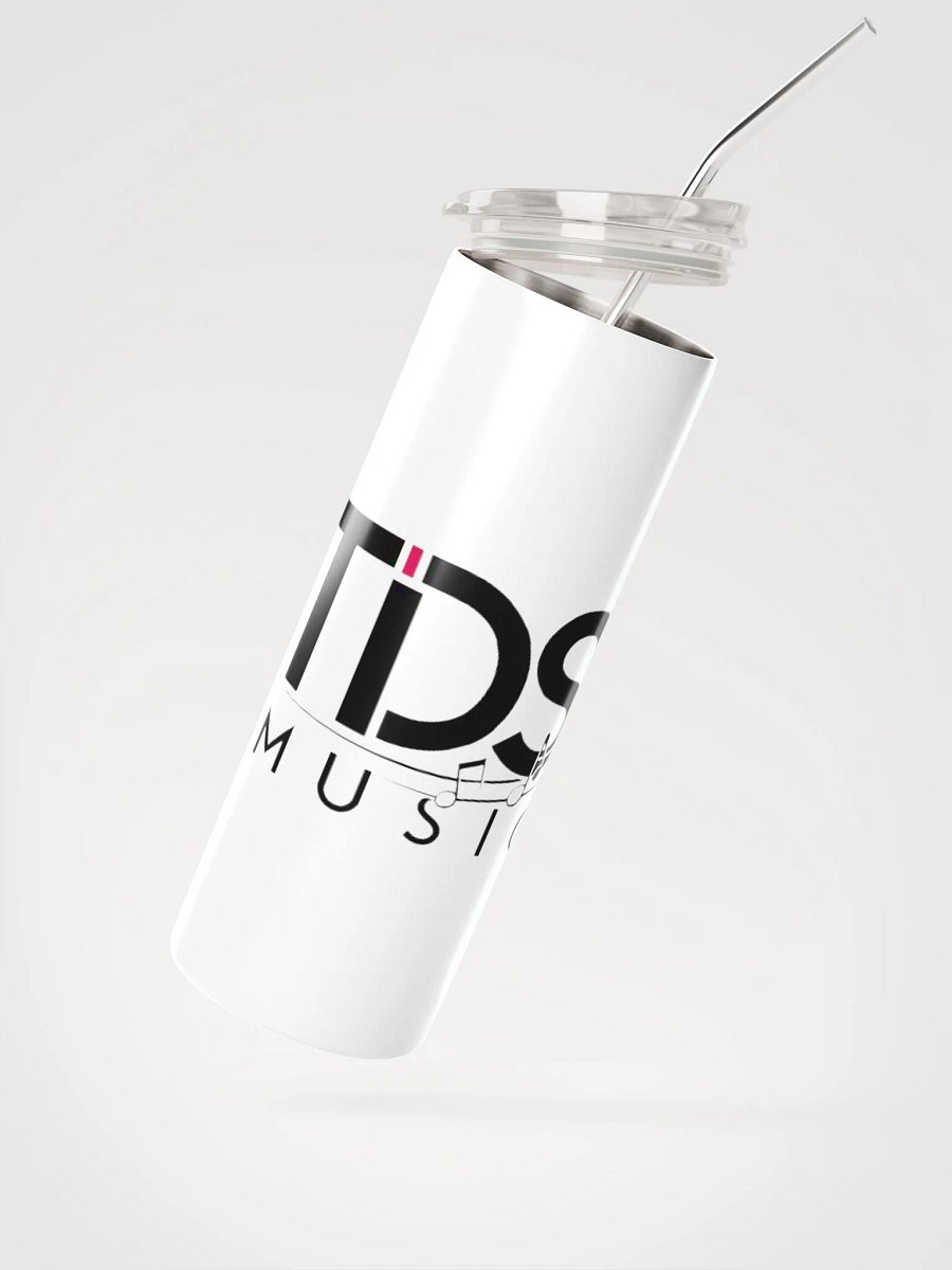 TDS Music 20oz Vacuum-Insulated Stainless Steel Tumbler with Straw - White Musical Design product image (2)