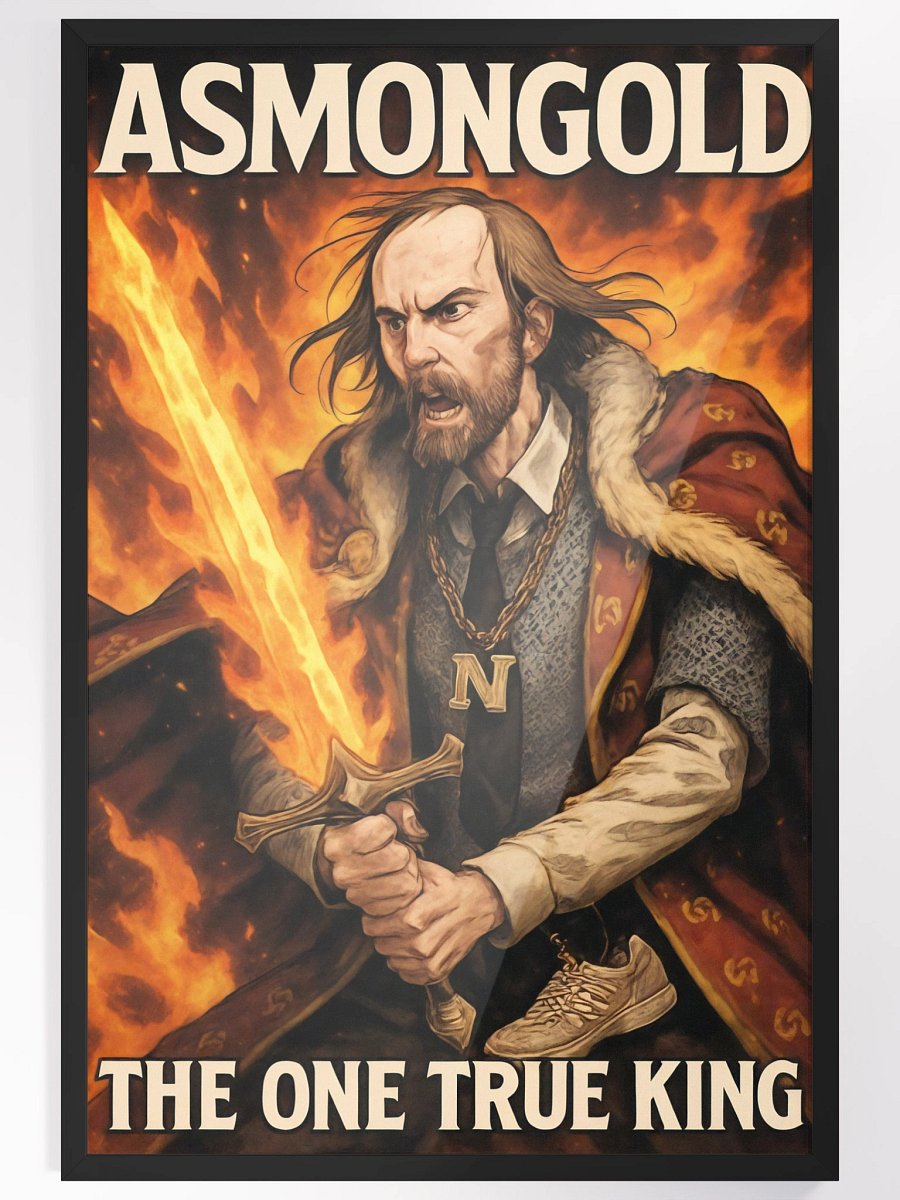 Asmongold The King Mega Framed Print product image (4)