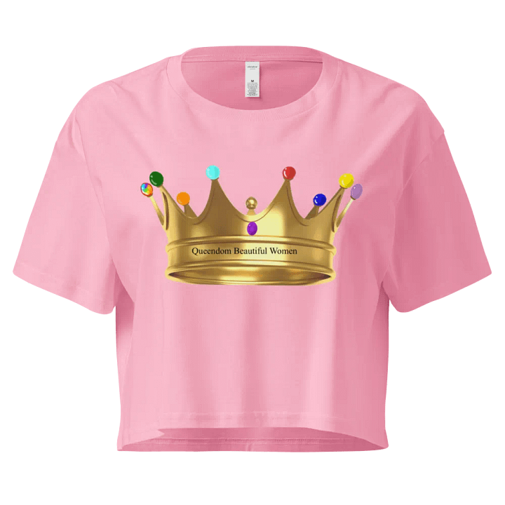 Queendom Beautiful Women Gemstone Crown Crop Top/Pink (TM) product image (1)