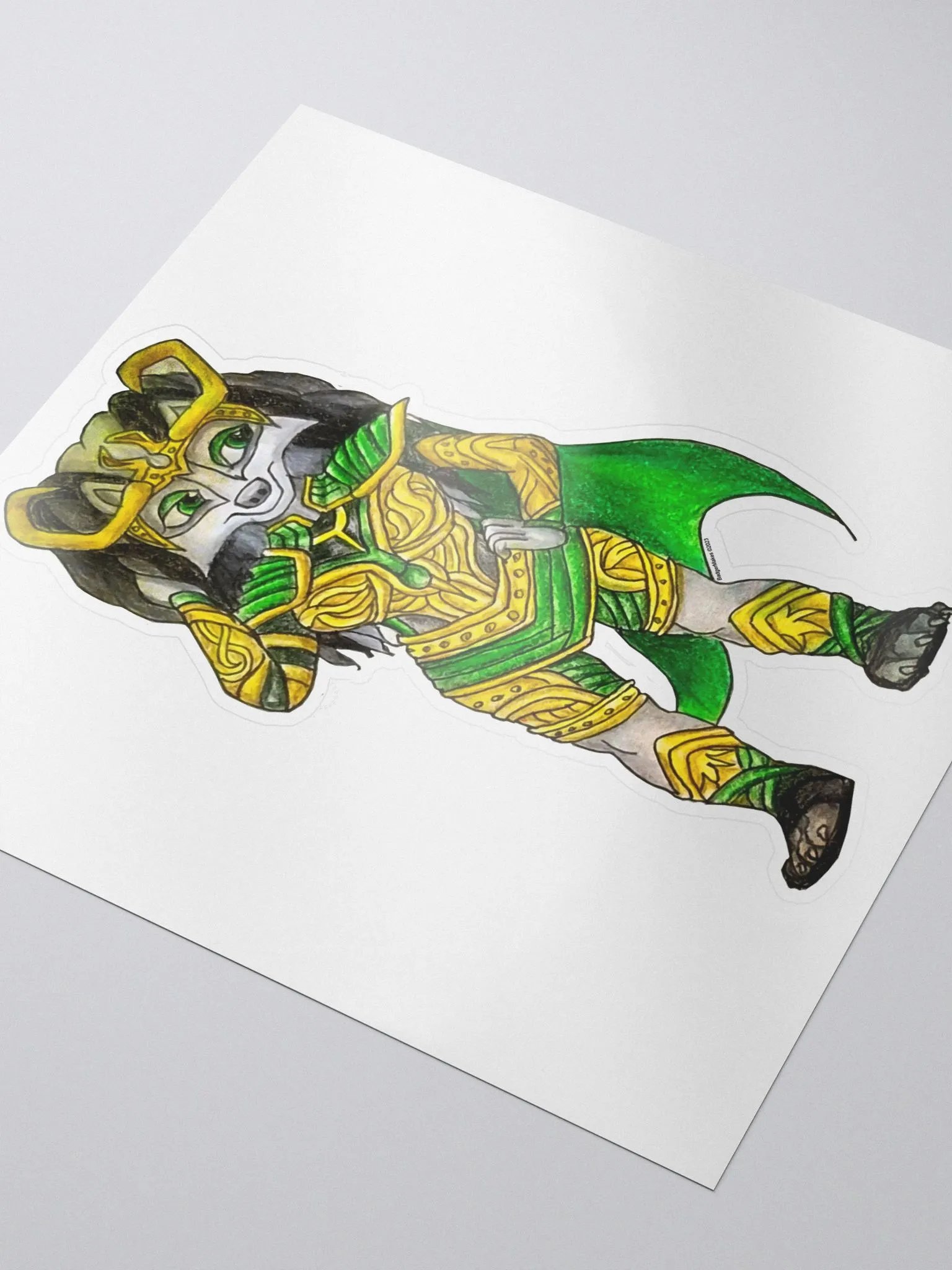 Lady Mischief Badger Sticker product image (3)