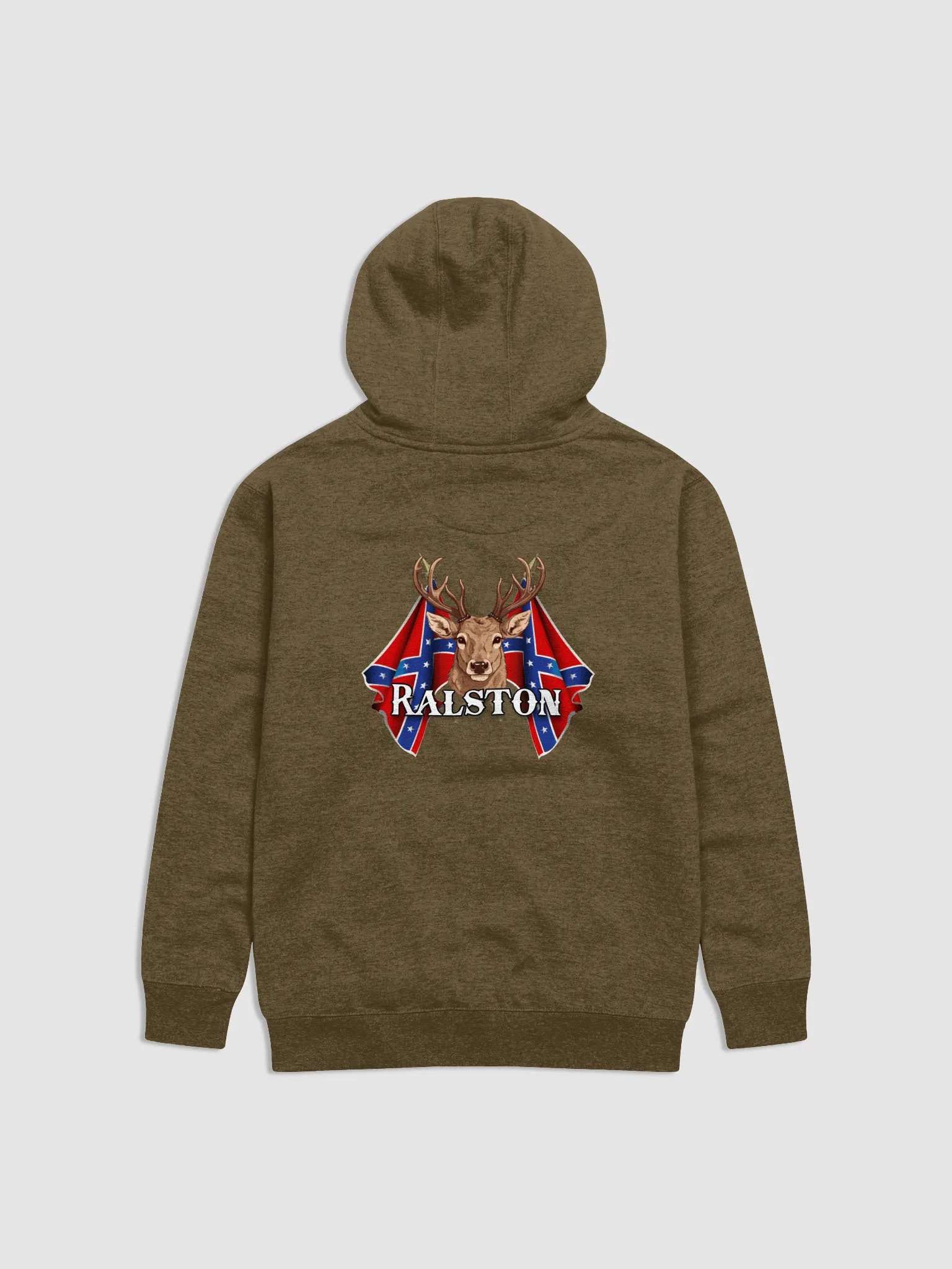 "Ralston" Last Name Rebel Redneck Deer - Adult Hoodie product image (2)