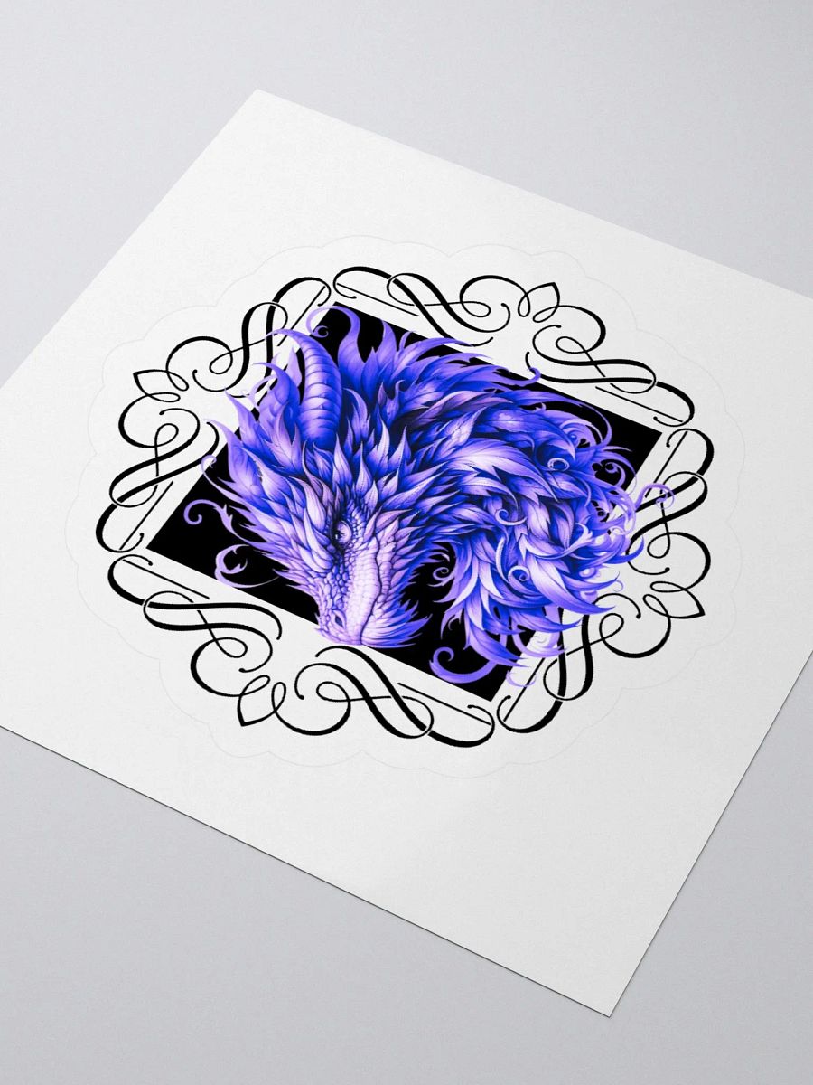 Amethyst Dragon Kiss Cut Sticker product image (3)