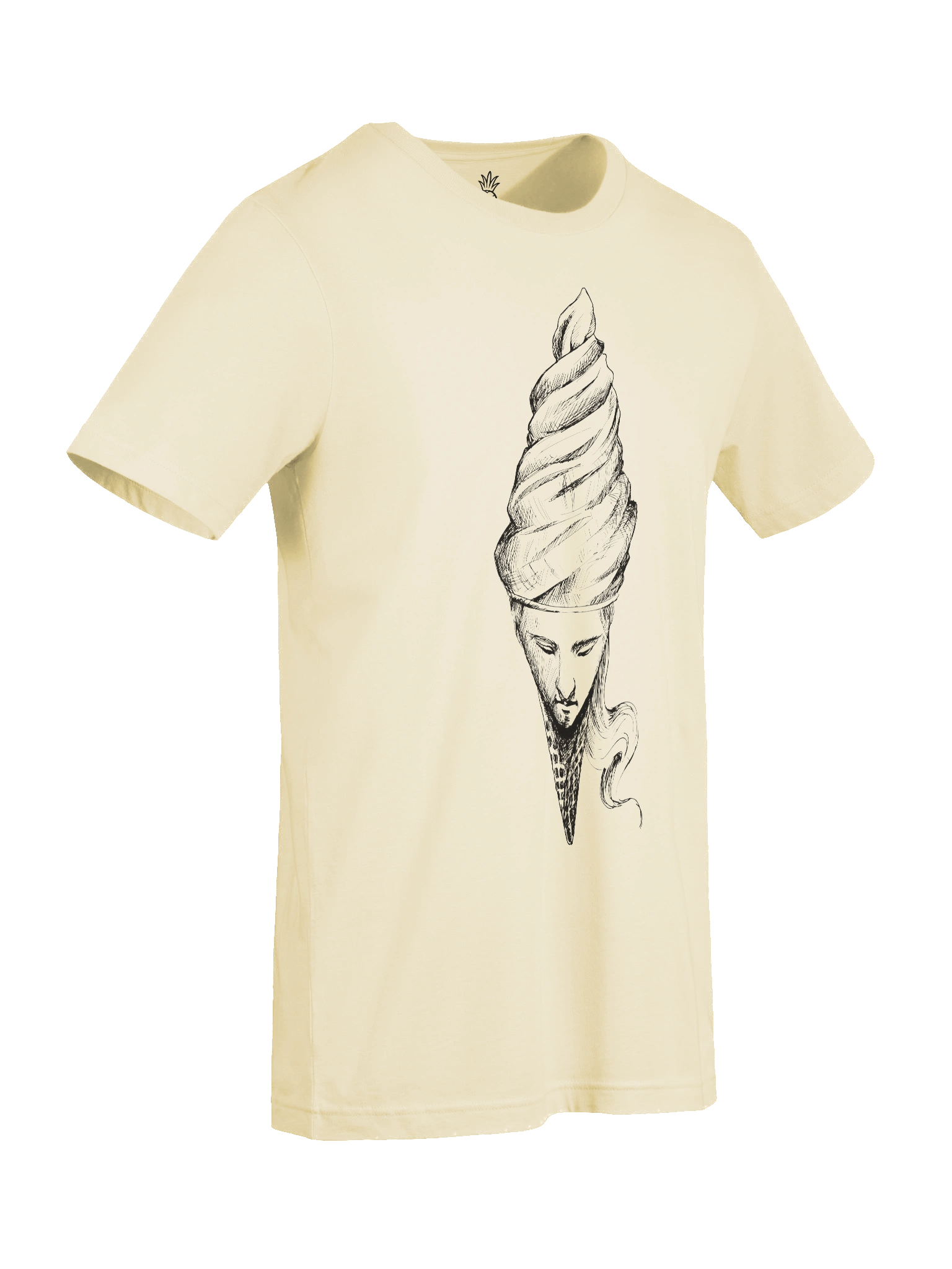 Ice Cream Cone Man With Hipster Beard Unisex T-Shirt product image (92)