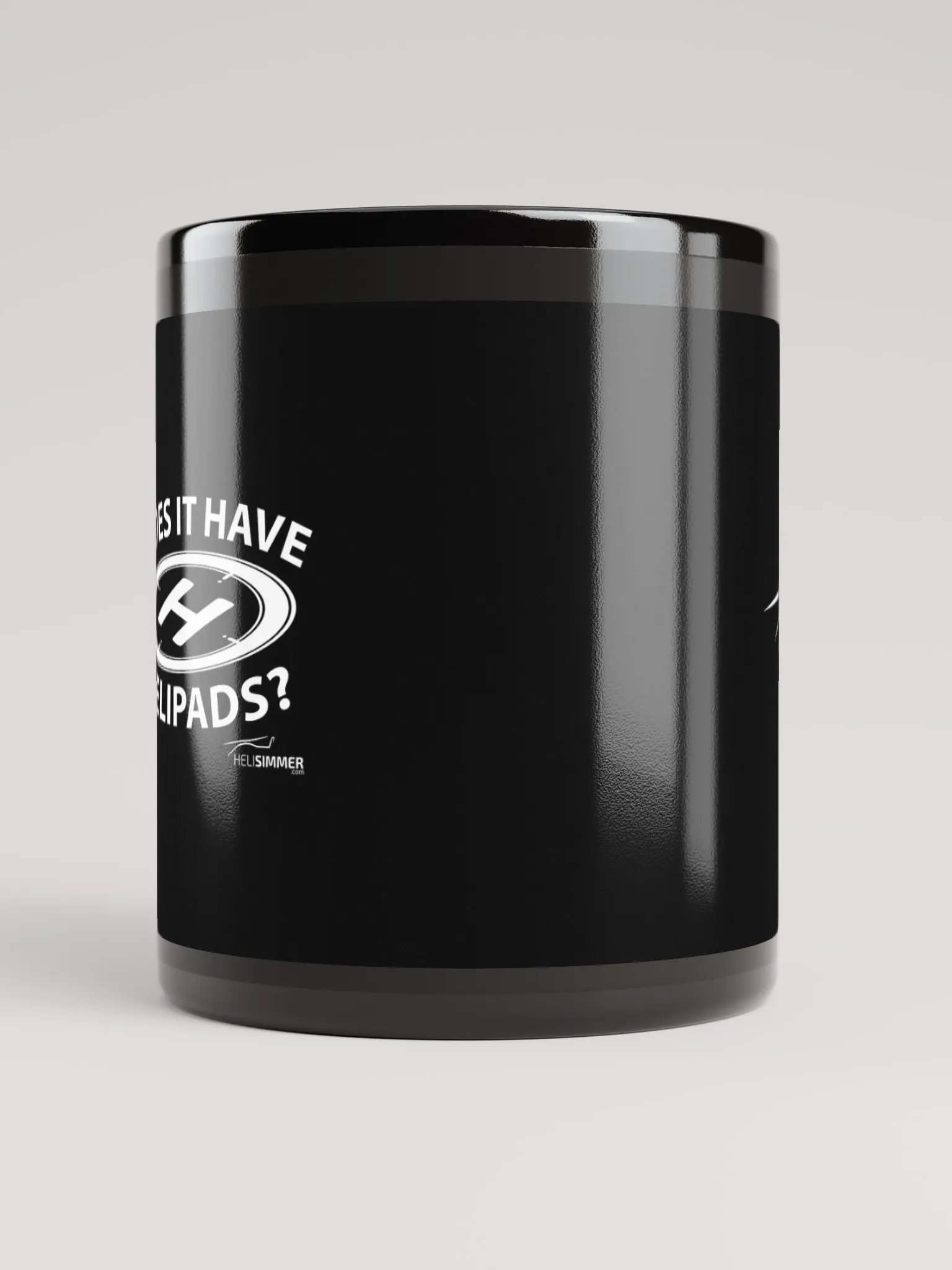 HeliSimmer.com Logo - All-Black Mug product image (10)
