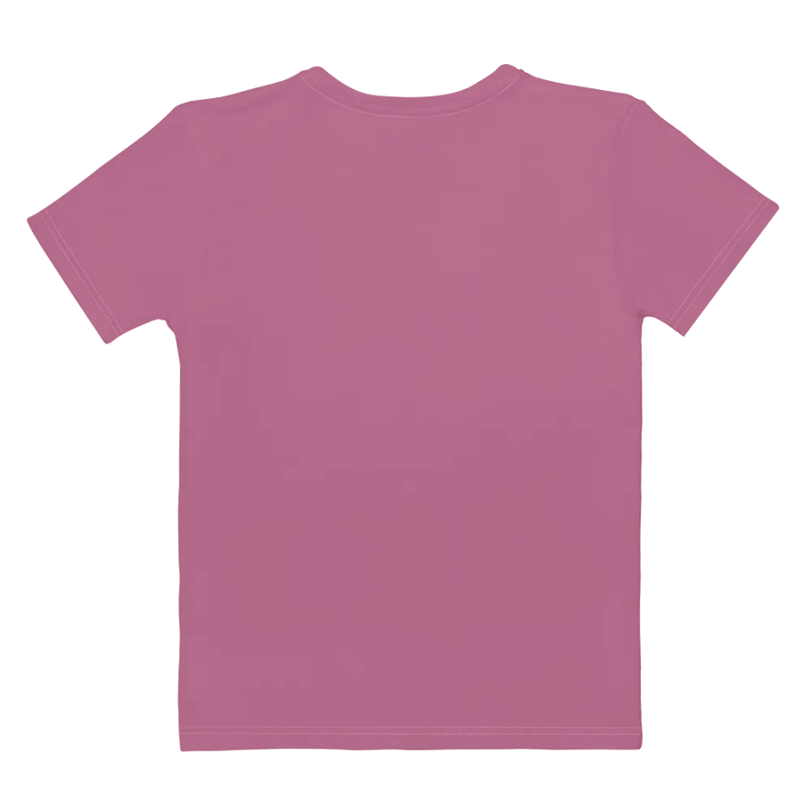 Plain Medium Dark Carnation Pink True Summer Women's Crewneck Polyester Heavyweight Premium T-Shirt by Treasure Pie product image (9)