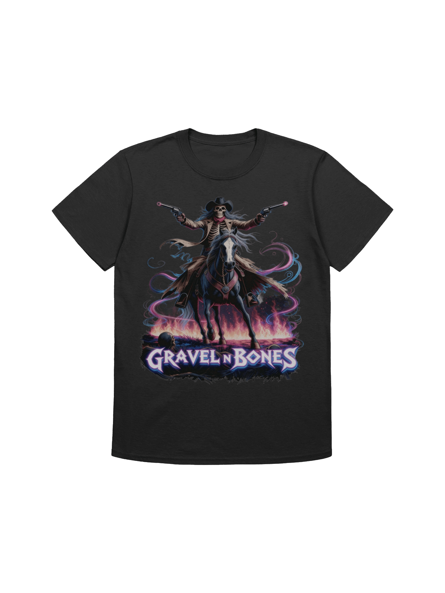 Gravel N Bones – Neon Night Rider Tee product image (1)