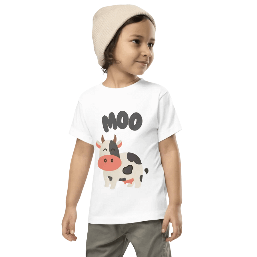 EIEIO Cow Moo T-shirt for Toddlers product image (7)