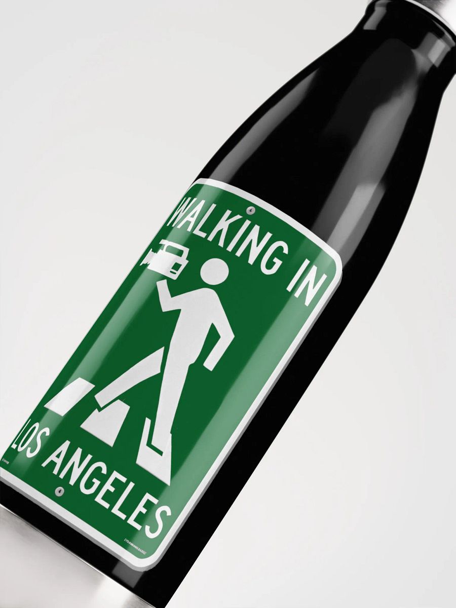 Walking in LA – Stainless Steel Water Bottle Vintage Print Edition product image (10)