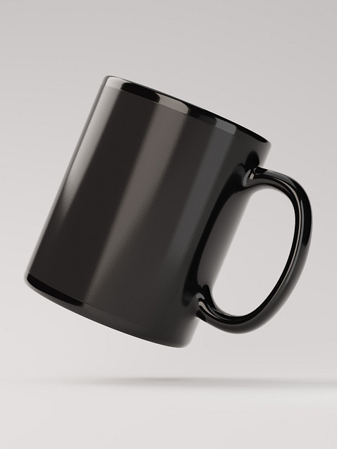 Photo showing Black Glossy Mug