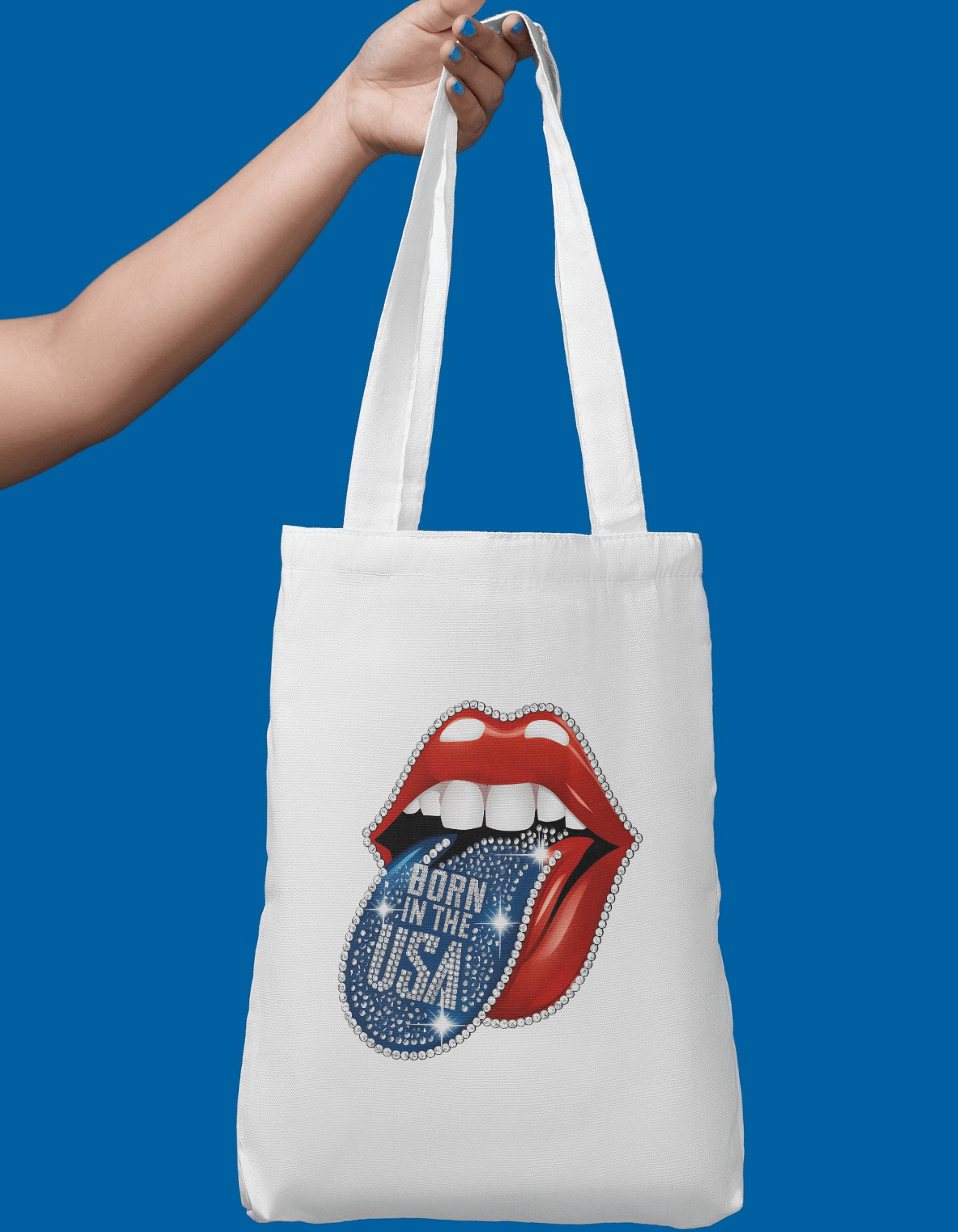 Born in the USA Patriotic Lips #9 Clipart product image (6)