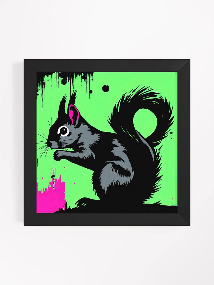 Whimsical Squirrel Framed Matte Poster product image (4)