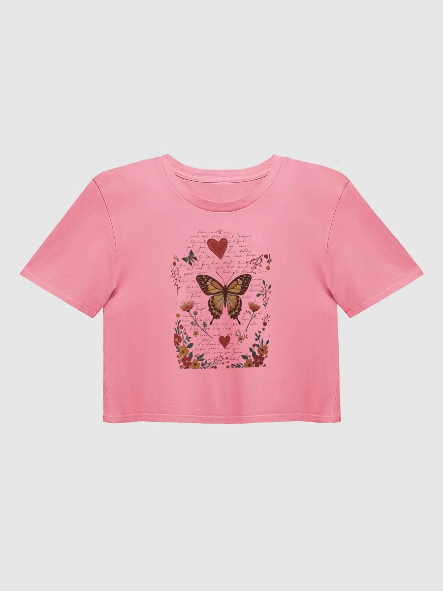Vintage Boho Butterfly & Floral Crop Top product image (3)