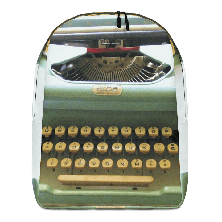 Vintage Mint Typewriter Backpack product image (1)