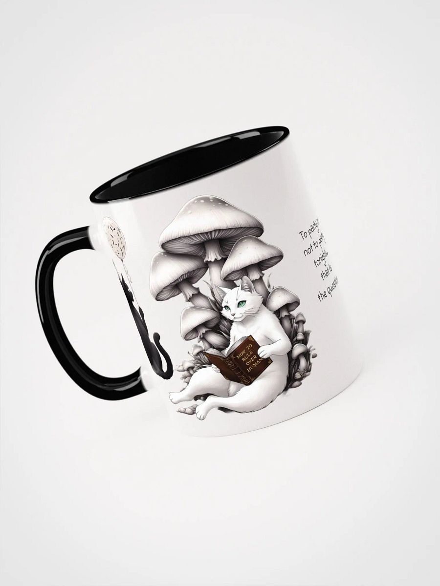 Extrovert Black Cat and Introvert White Cat Coloured Mug product image (3)