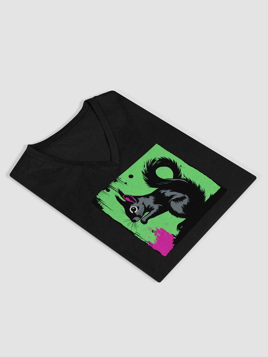 Whimsical Squirrel Silhouette V-Neck Tee product image (4)