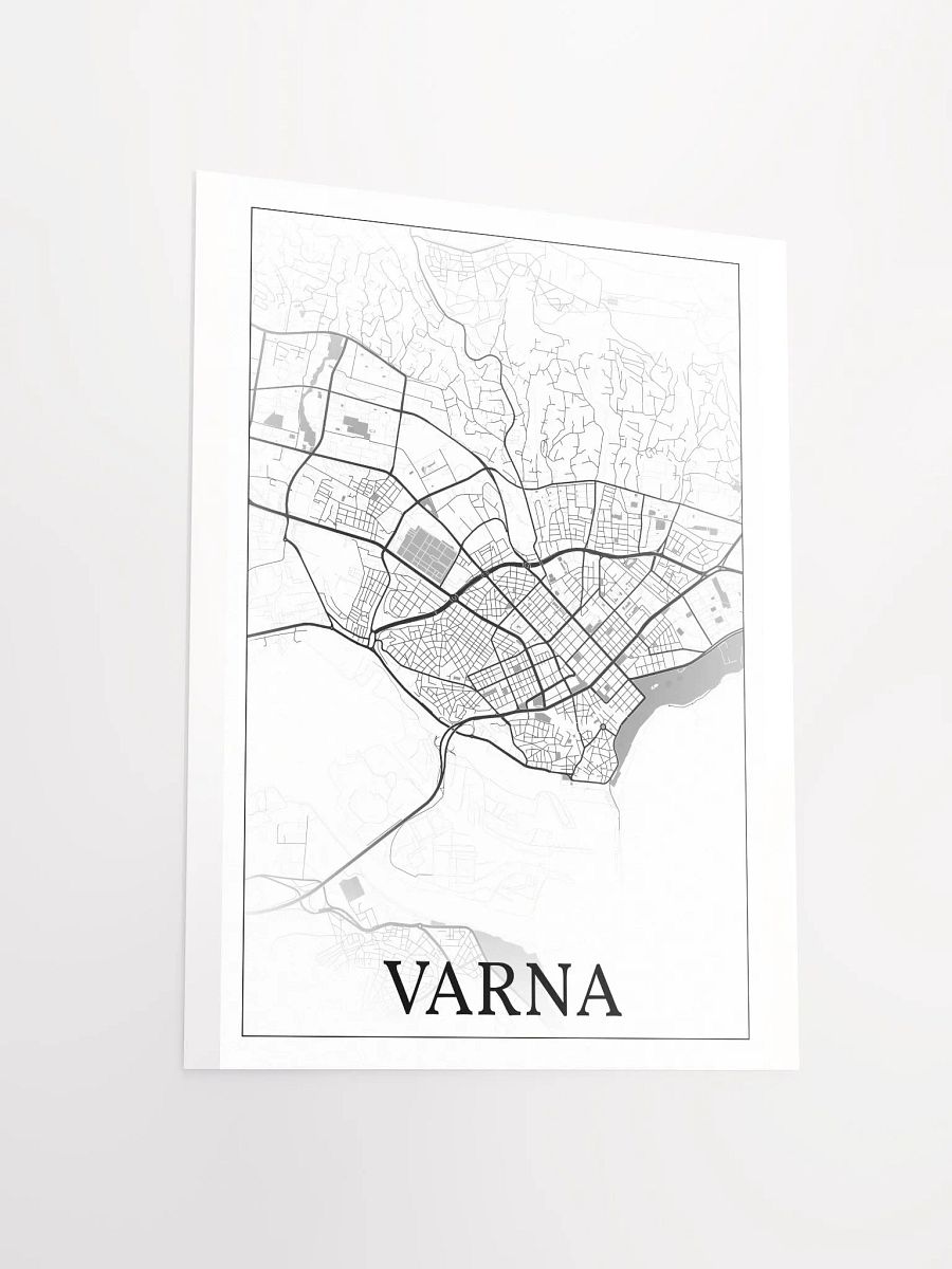 Varna, Bulgaria, city map print product image (15)