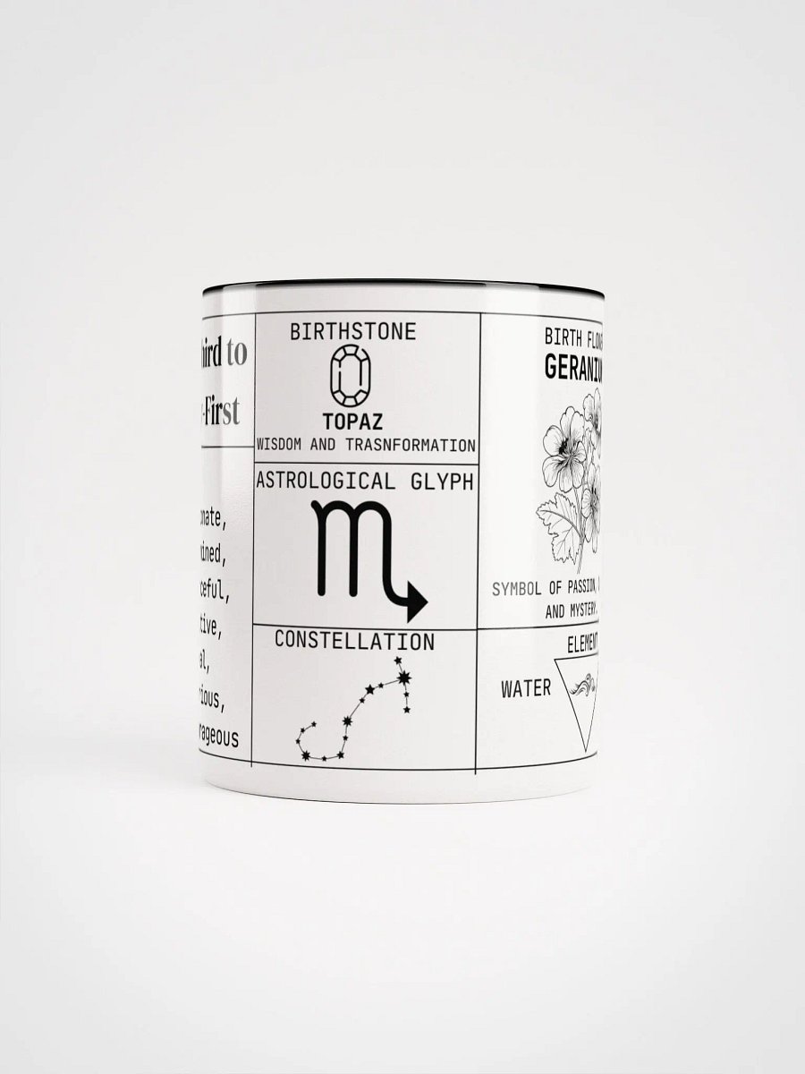 Scorpio Zodiac Ceramic Mug product image (2)