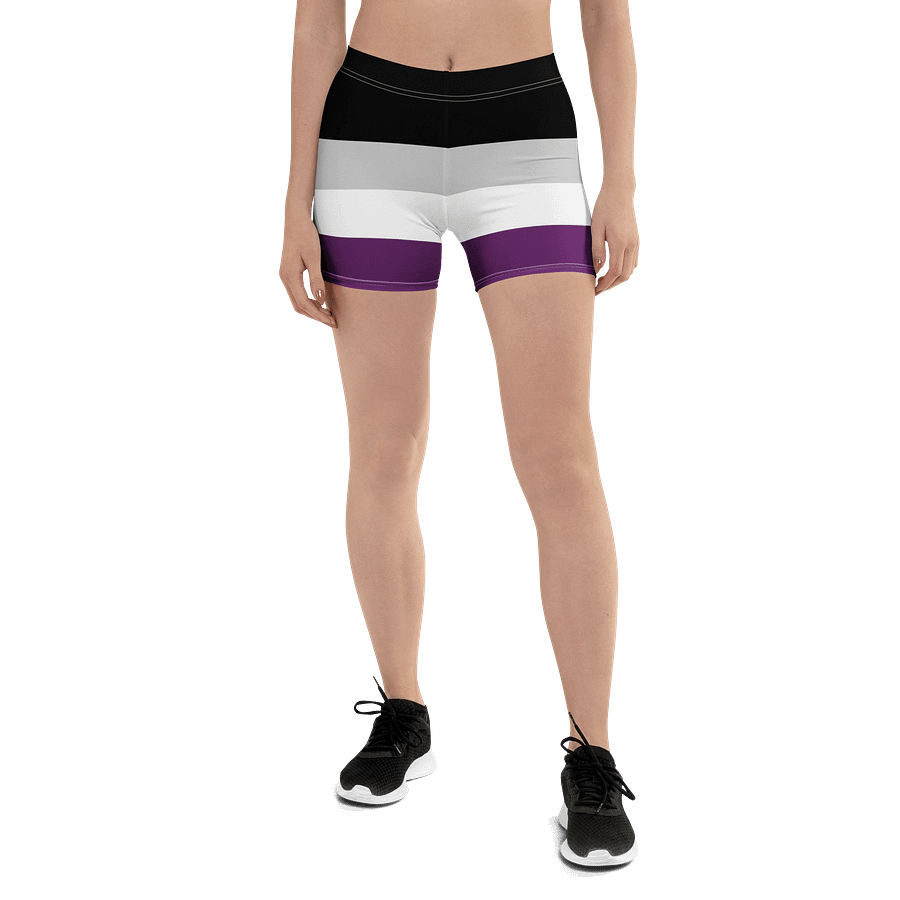 Asexual Pride Flag Bike Shorts product image (1)