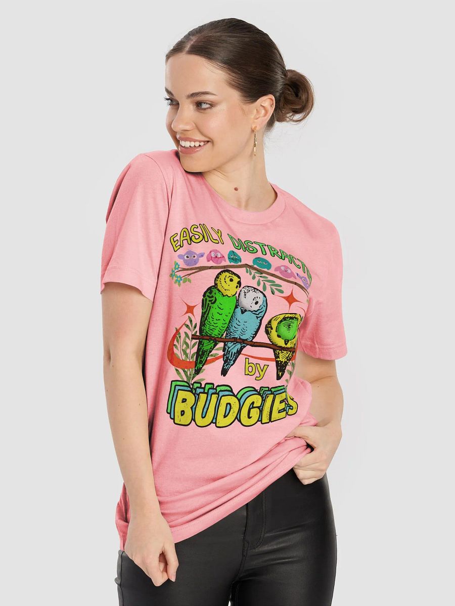 Easily Distracted by Budgies T-Shirt product image (46)