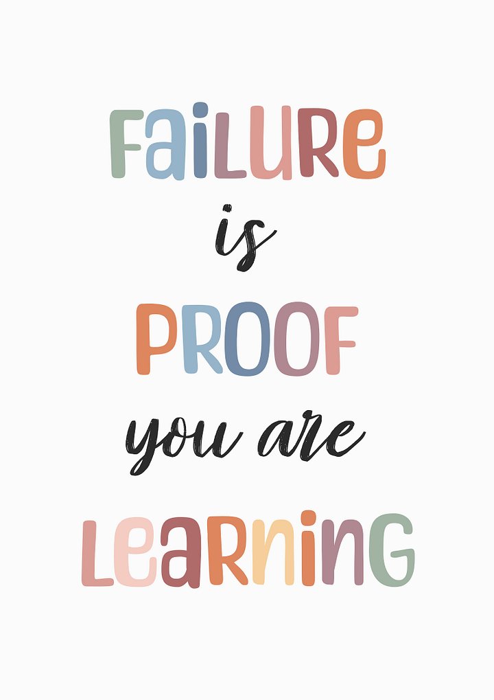 Failure is Proof You Are Learning Wall Art Poster product image (1)