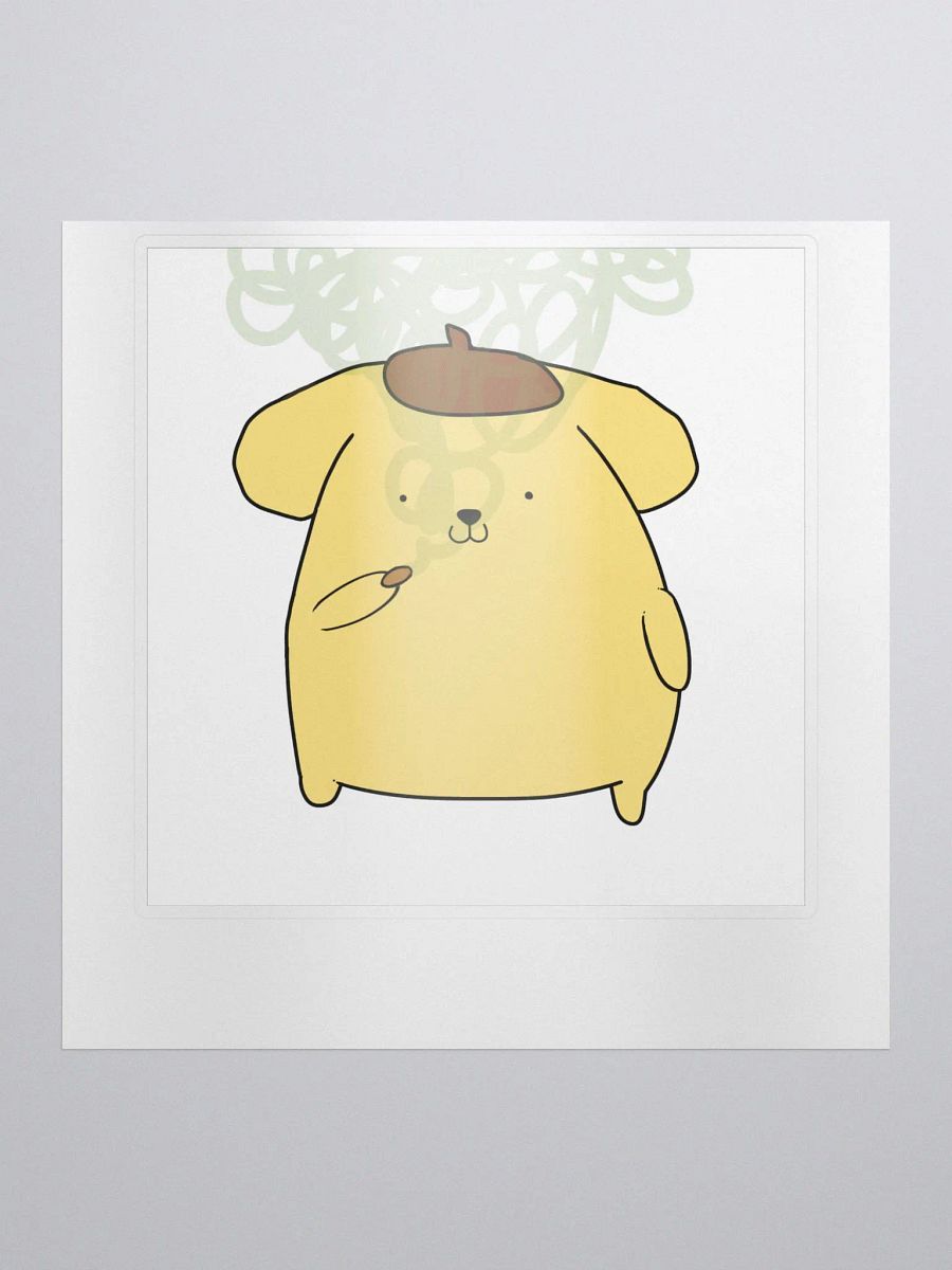 Pompompurin Sanrio Smoking Sticker product image (1)