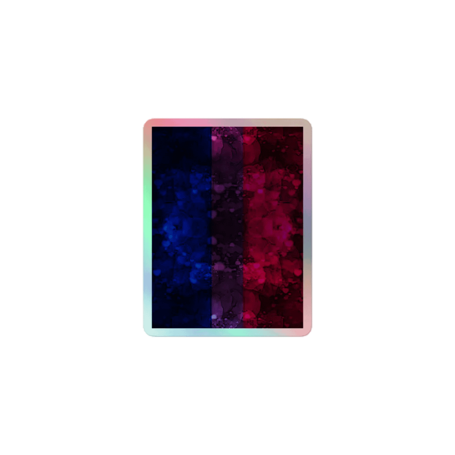 Bisexual Pride Flag Sticker (Textured Variation) product image (1)