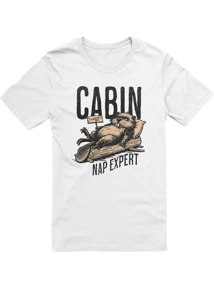 Funny Beaver Shirt – Cabin Nap Expert T-Shirt for Nature Lovers product image (2)