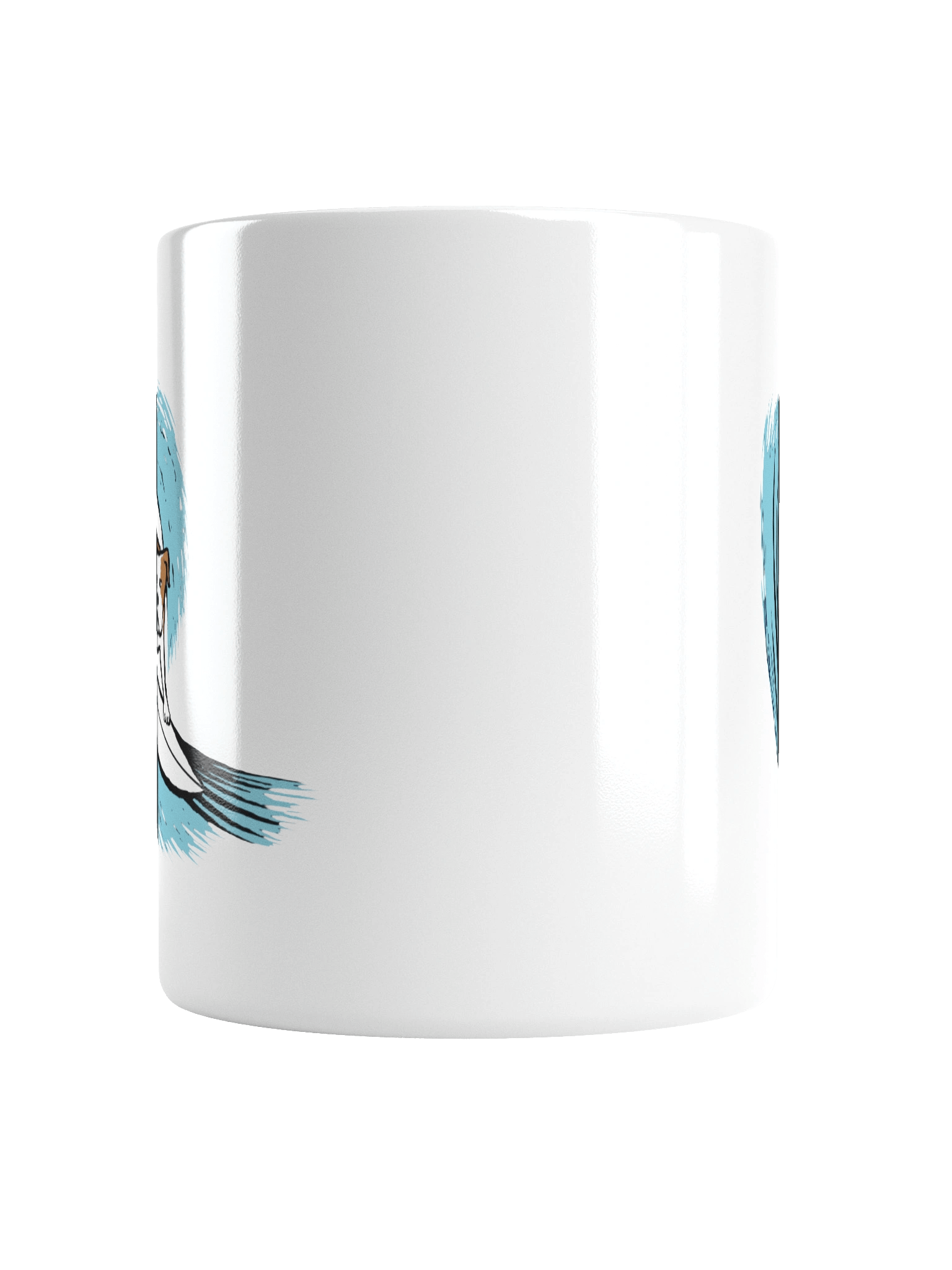 Surfing Bulldog White Glossy Mug product image (16)